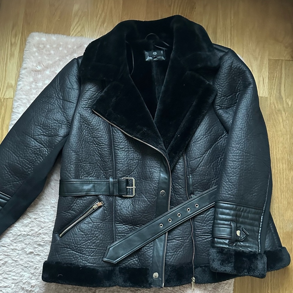 River Island Plus Size Leather Jacket